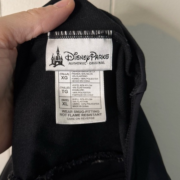 Disney Parks Black One Piece Halter swimsuit with Mickey, Size XL - Picture 4 of 5